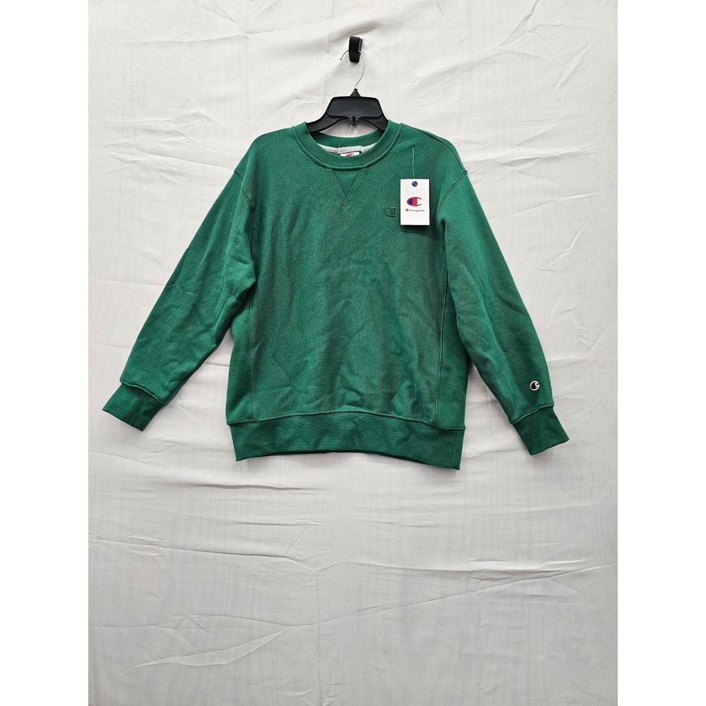 Champion Iconic Crew Sweatshirt Verdant Green CPW253TL58042 Mens Small NWT